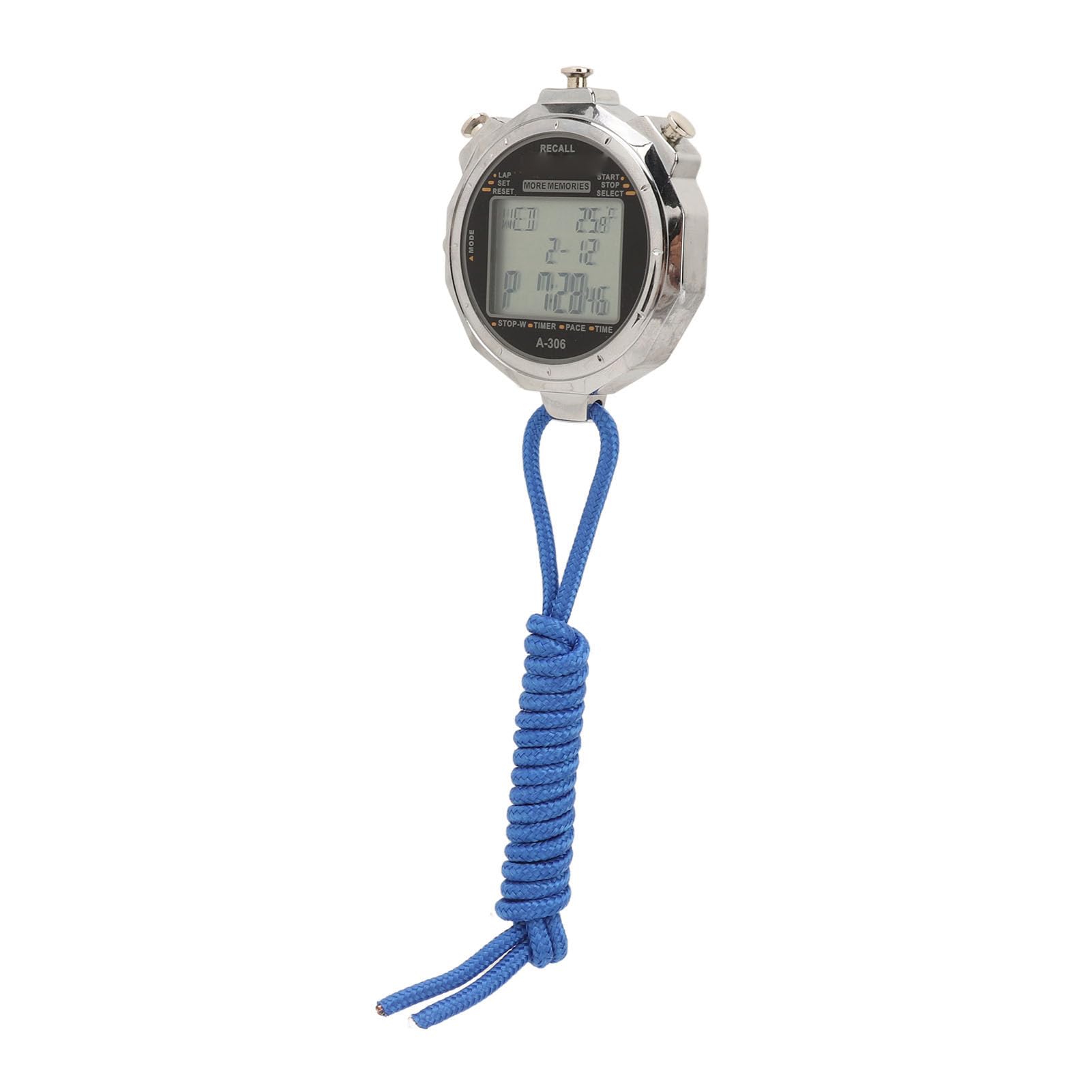 SUNGOOYUE Digital Sport Stopwatch Timer, Multi Function Electronic with 3 Row Large Display, Date Time Alarm Countdown Temperature, for Outdoor Sports Competitions Training-picture-17