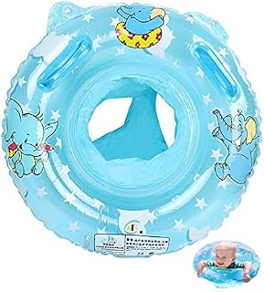 Vohoney Swimming Ring Baby Inflatable Swim Seat Boat Toddlers Pool Float Ring for Kids of 6-36 Months Inflatable Swim Ring(Baby Swimming Ring for Blue)