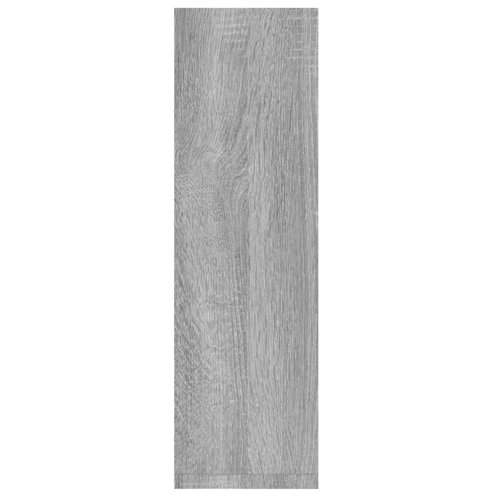 Gecheer Mensole a Parete 2pz Grigio Sonoma 50x15x50cm Legno Multistrato,Mensola da Parete,Pensile Bagno,Mensola Galleggiante,Salvaspazio per Camera da Letto,Soggiorno,Mensole sospese,P826642