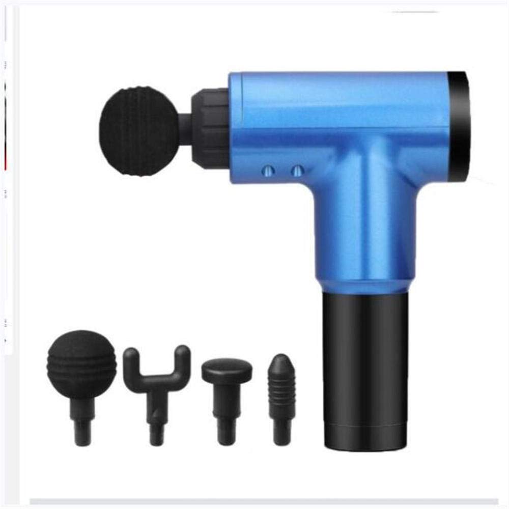 Pistolet de Massage Musculaire Silencieux à 6 Vitesses, soulagement des douleurs et Massage Sportif, Relaxation, 4 têtes, amincissement du Corps