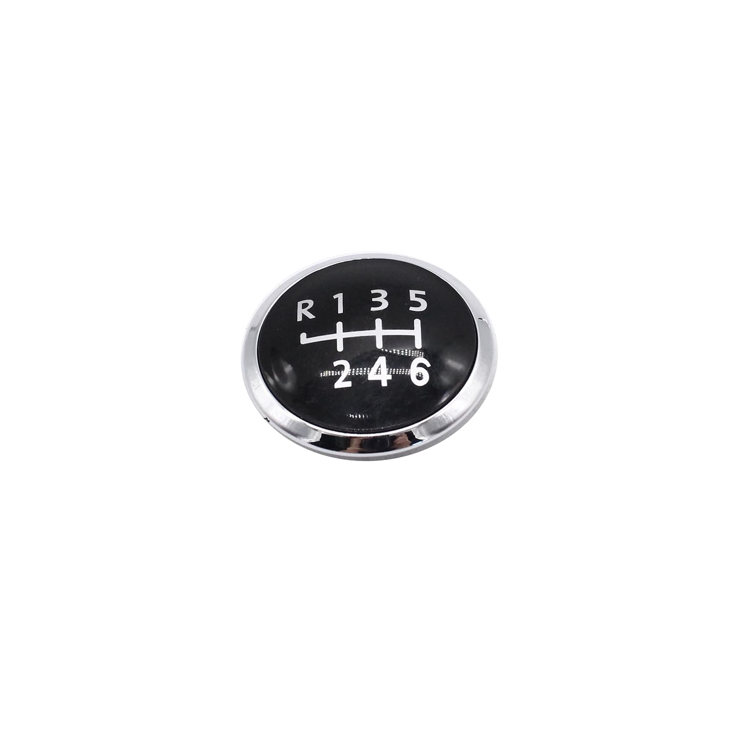 Takpart Black 6 Speed Gear Shift Knob Cover Shift Knob Cap Trim Cap Emblem Compatible With Vw Transporter T5 T6