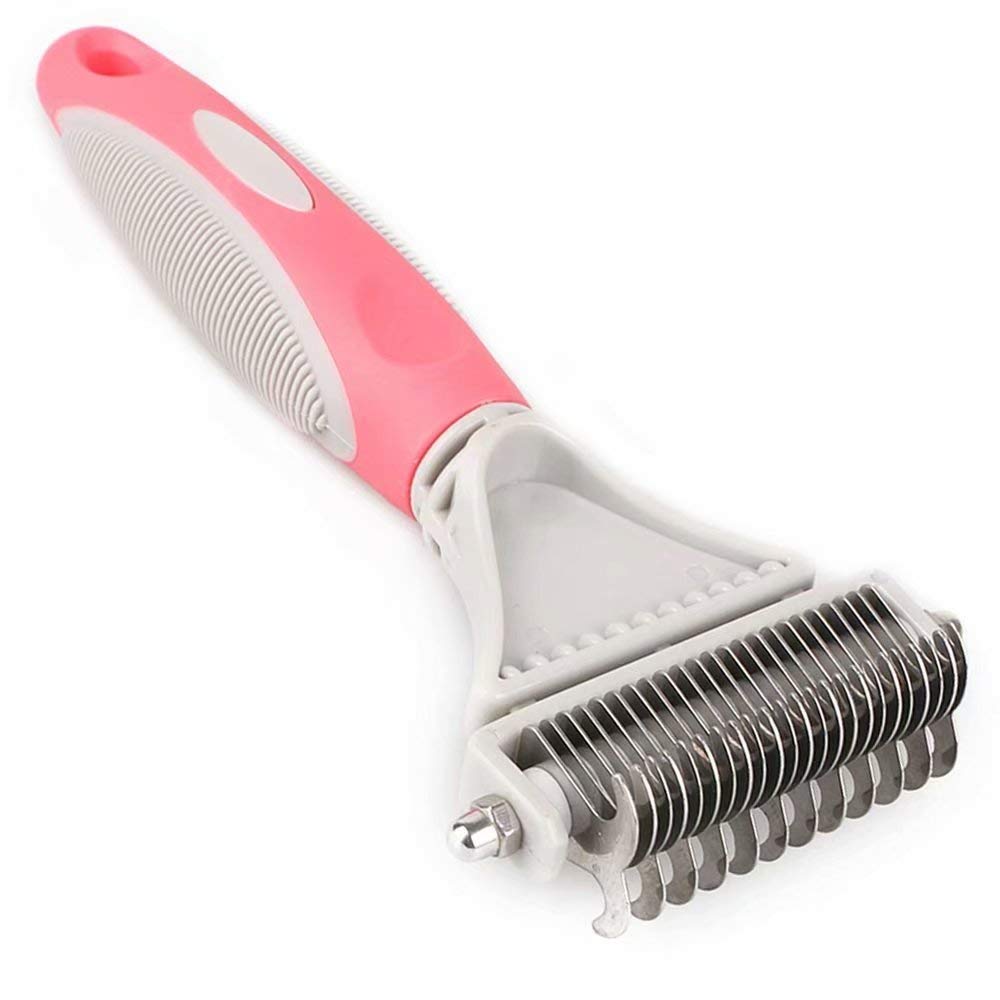 BETRUE Pet Undercoat Comb for Medium and Long Hair-Dog and Cat Brush for Nasty Shedding and Removing Knots, Mats & Tangles