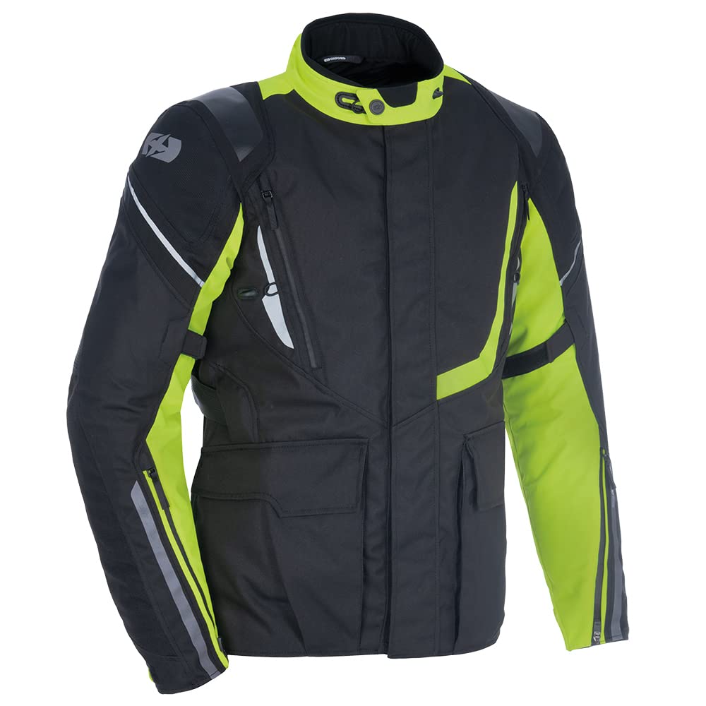 Oxford Black Fluo Montreal 4.0 Dry2dry Motorcycle Jacket Xxl
