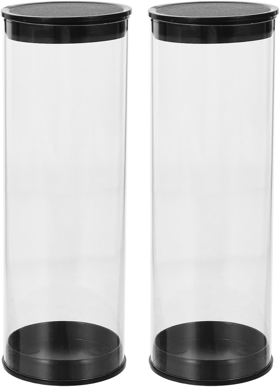ibasenice 8 Pack Golf Ball Display Case Clear Plastic Storage Tube