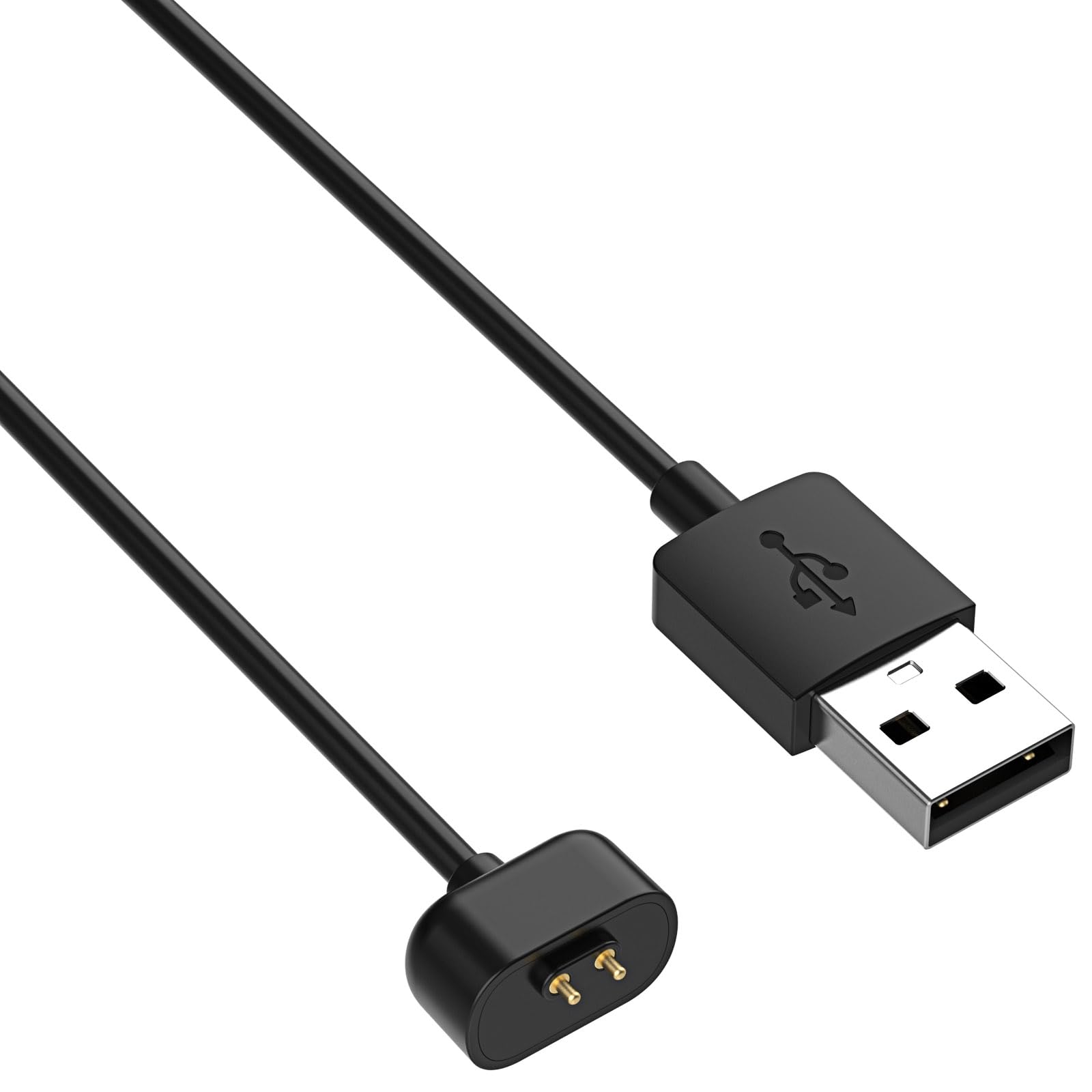 AKYGA AK-SW-48 kabel do ładowania USB, kompatybilny z Amazfit Band 7, 1 m, czarna ładowarka