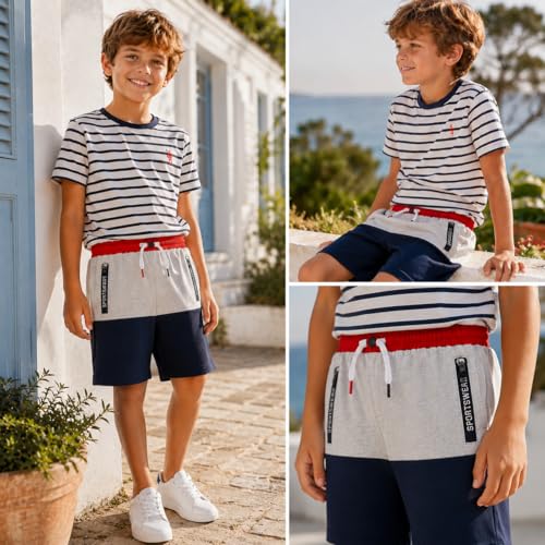 Bermuda para niño Mayoral casual de algodón con bolsillos delanteros y cintura ajustable 4