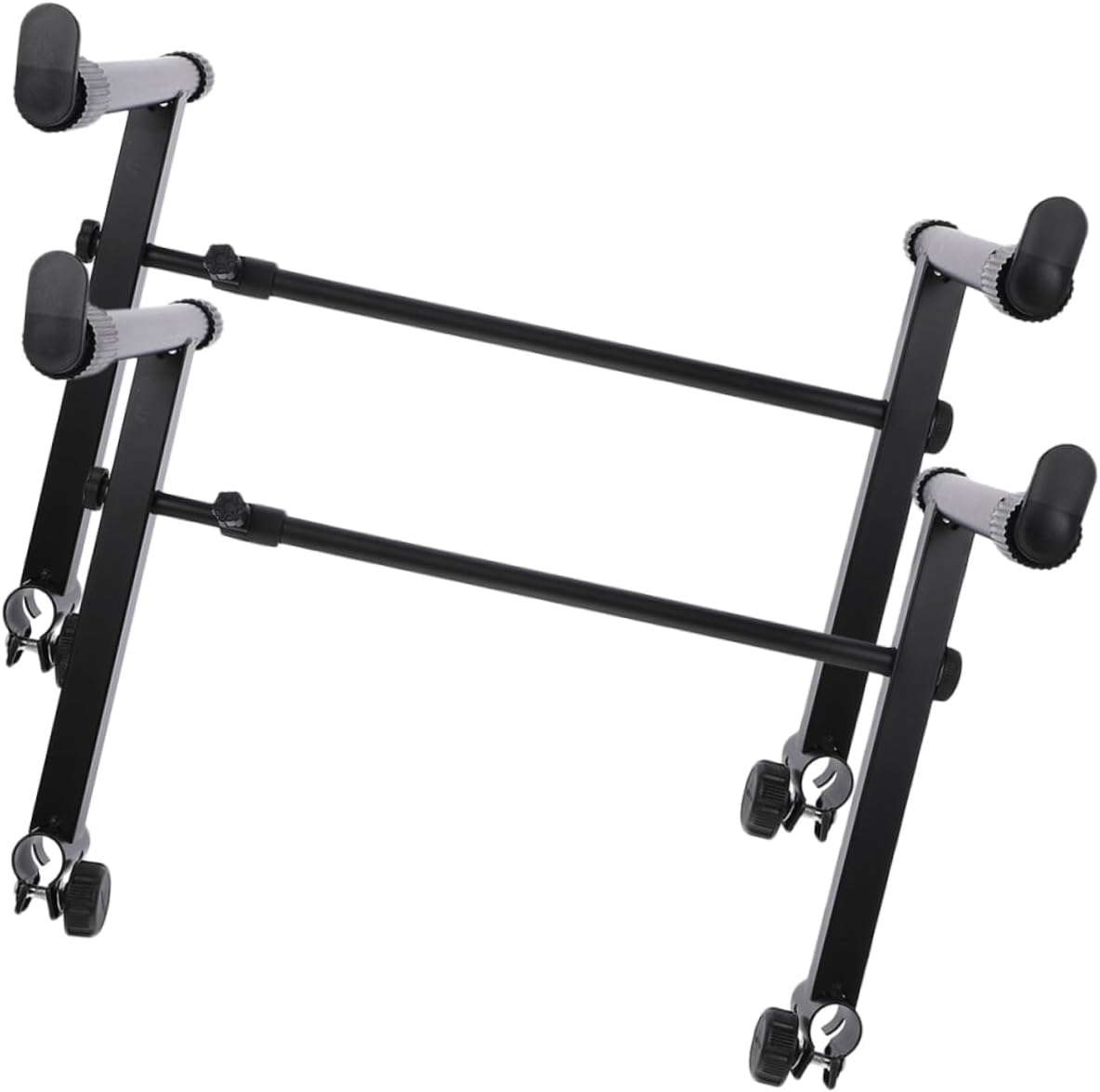 Milisten 2sets Double-braced Keyboard Stands Piano Keyboard Racks for Home Use and Travel Sturdy Construction for Digital Pianos