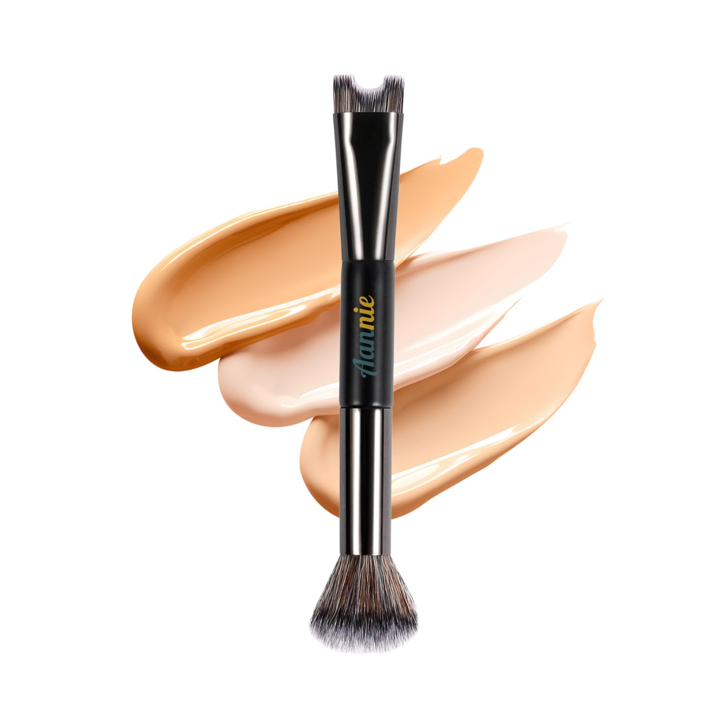 Nose Contour U-Shaped Makeup Brush - 2-in-1 Dual Ended, Precision Sculpting & Defining, Perfect for Blush, Highlight， Cheek Bones & Nose, Suitable for Beginners & Professionals (1)-image-0