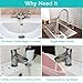 1080°Swivel Faucet Extender, Sink Water Faucet Aerator Extension in Brass, Swivel Robotic Arm Bathroom Faucet Extender, Kitchen Rotating Extension Filter with 2 Mode Splash