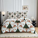 HYSNKSM Bettwäsche 155x220 Blau Bettwäsche Sets 3Teilig Mikrofaser Bettbezug 155 x...
