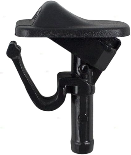 Brock Boquilla de pulverización de limpiaparabrisas delantero de repuesto, unidad central única compatible con Wrangler 47269 55156728AB 2002-2012