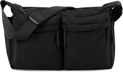 Modiq Shoulder Bag, Cross-Body Bag, Men's, Women's, Large Capacity, Lightweight, Waterproof, Polyester, Fits 15-inch PCs, ...