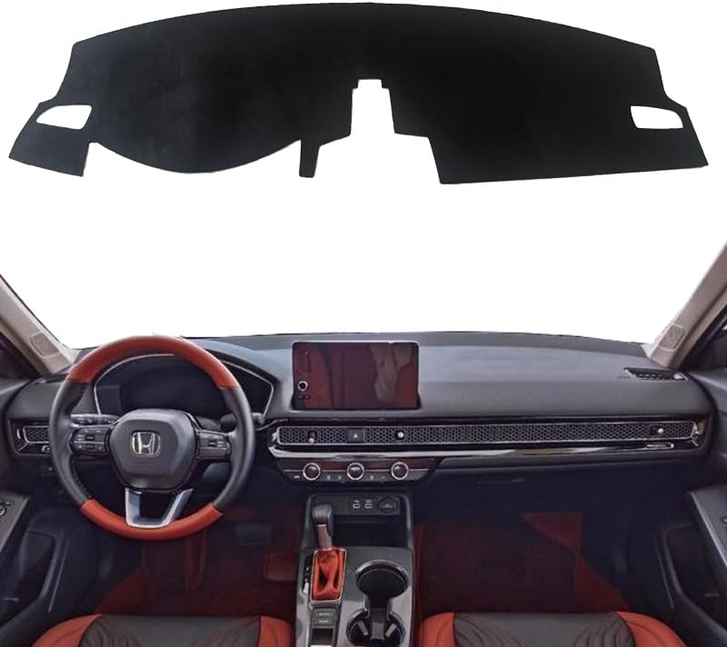Auto Car Dash Cover Mat Anti Slip/Anti-Vertigo Dashboard Cover Mat Fit for Honda Civic 22-25 | 2022 2023 2024 2025 |