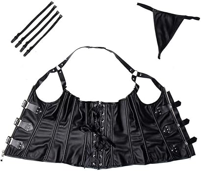 Amazon.co.jp: [ロフトプラネット] ボンテージ レザー コルセット