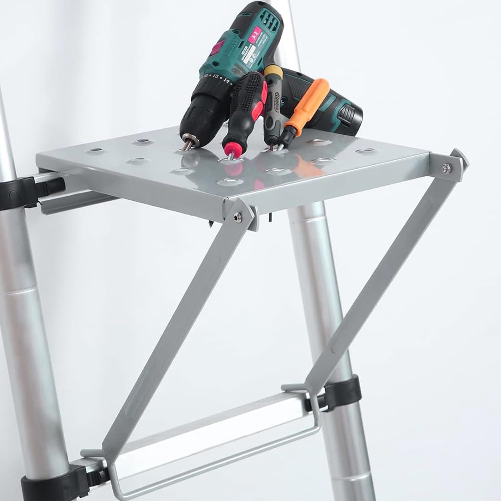 Sistema di piattaforma di lavoro a scala, strumento di estensione antiscivolo, supporto da lavoro per scala, supporta 150 kg