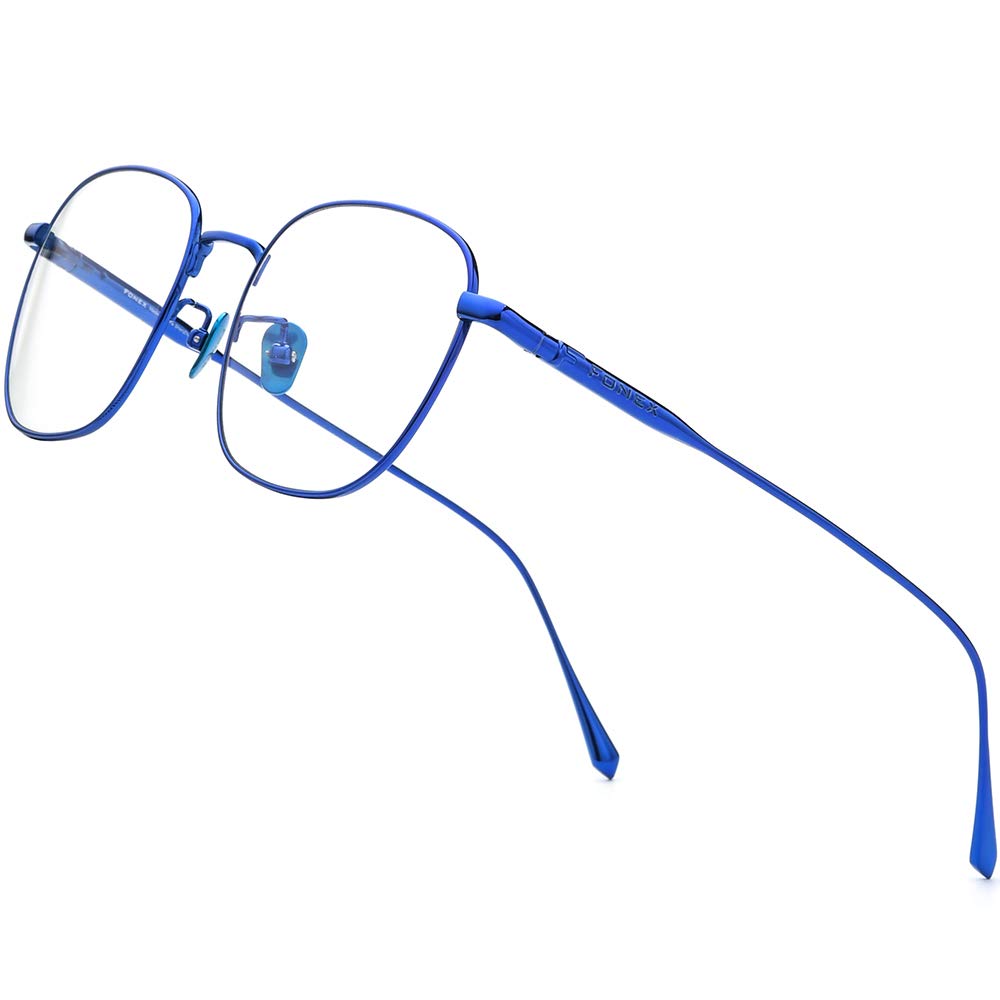 FONEX Titanium Glasses Frame for Men, Square Eyewear Optical Eyeglasses 8560