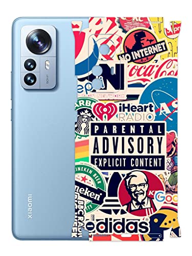Image of AtOdds - Xiaomi 12 Pro Mobile Back Skin Rear Screen Guard Protector Film Wrap (Coverage - Back+Camera+Sides) (Explicit Graffiti)