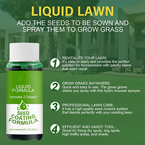 Mtdbaod 59Ml Garden Lawn Spray, Green Spray Paint, Nutritious Grass Planting Fluid, Grow Grass Where You Spray #TOP3