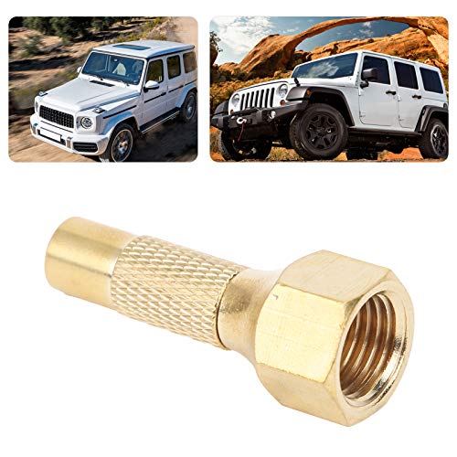 Image of Tire Inflation Valve, Twist-on Air Chucks Portable Brass Tyre Inflation Valve 1 /4in Npt Internal Thread for Car Bike Pressure Gauge Tire Pressure Gauge Accessories
