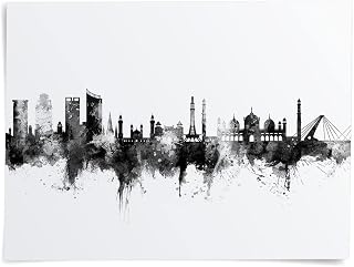Lahore Pakistan Skyline art print poster, unframed -15484