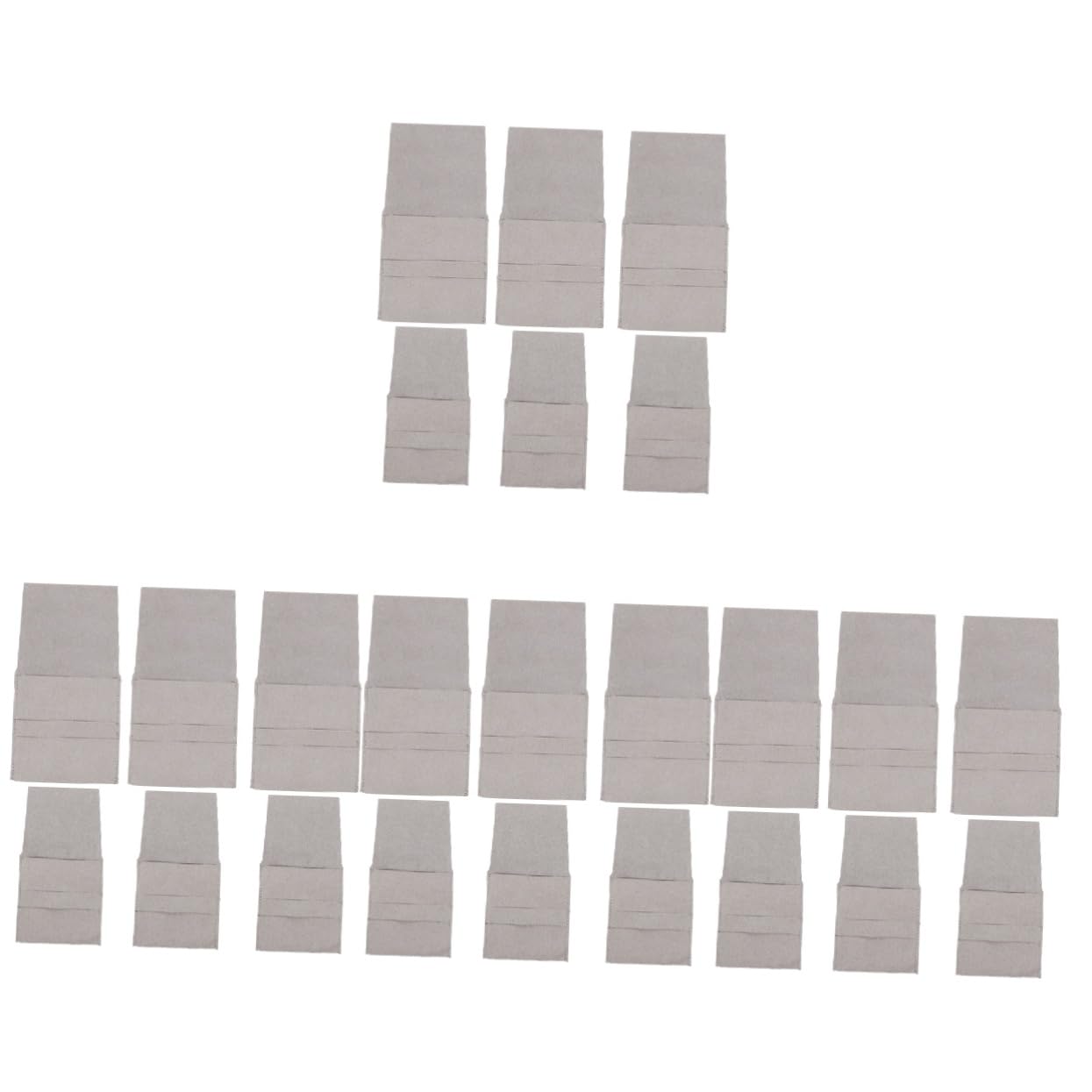AOKWAWALIY 4sets Jewelry Bag Jewelry Storage Bags Jewelry Envelope Jewelry Pouch Multi-function Bags Clothes Storage Bag Bag Small Bags Cloth Grey 6pcs*4