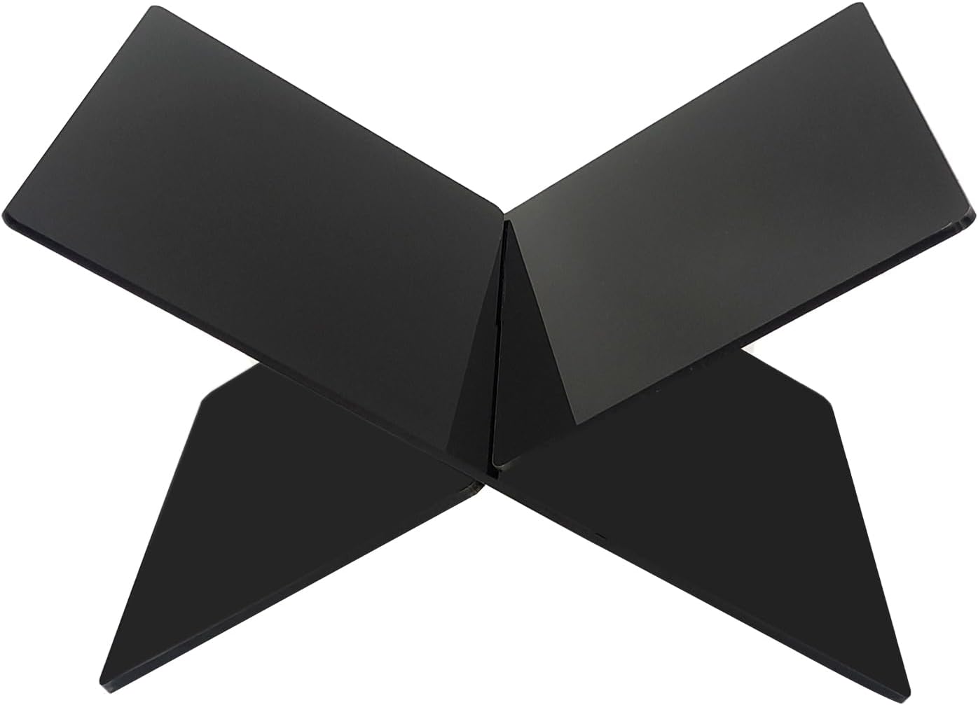 Acrylic Book Stand for Reading X Shaped Book Stand, Black
