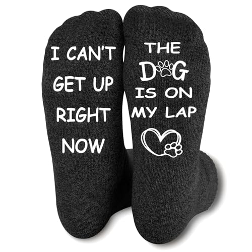 Cool Funny Socks,Great Gifts for Man,DOG ON MY LAP, Best Gifts for Christmas
