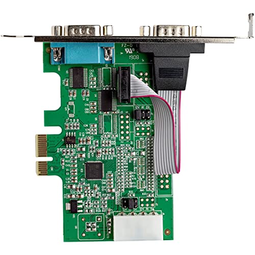 Image of StarTech 2-Port PCI Express RS232 Serial Adapter Card, TAA (PEX2S953)