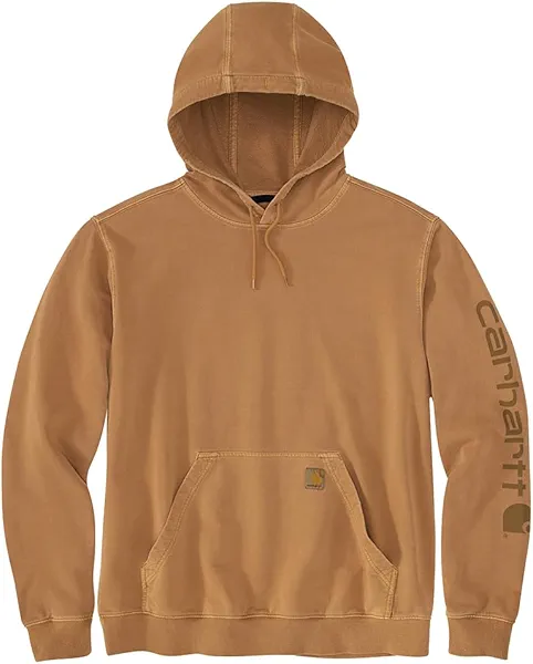 Carhartt Men's Relaxed Fit Midweight French Terry Graphic Sweatshirt, Carhartt Brown, Large