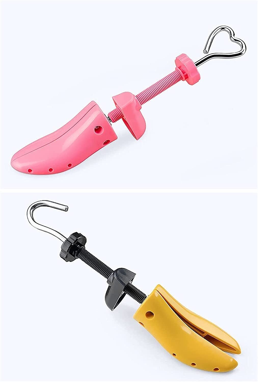 1 par de camillas Zapatillas Zapato Árbol de Zapato Expansor para Damas Empresadores de Longitud Ajustable Expansor para Estirar la Altura de la Longitud para los pies Anchos