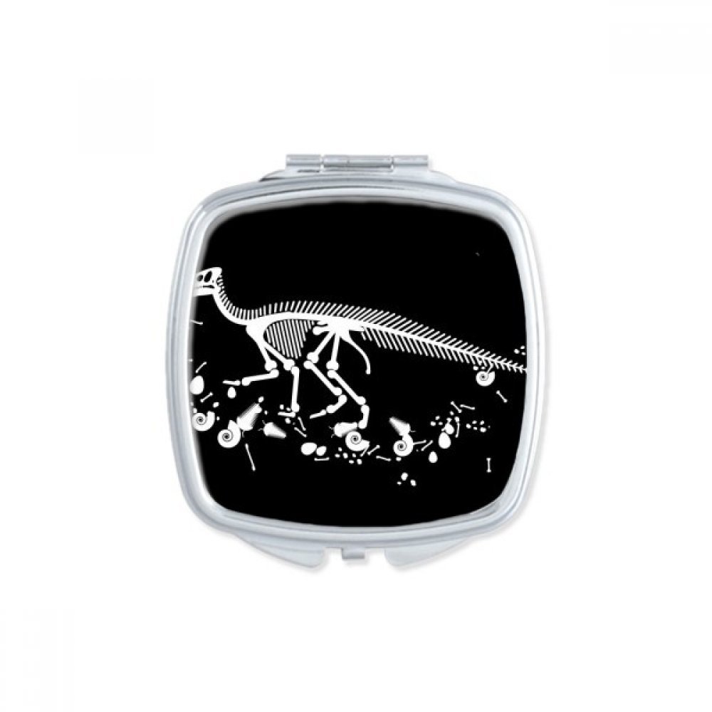 Miroir carré de poche dinosaures - Miroir de maquillage compact portable multicolore
