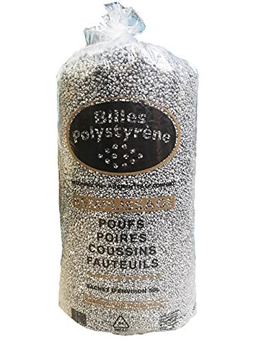 CALINUIT Sac de Billes polystyrène recyclées 50L pour Remplissage Cover