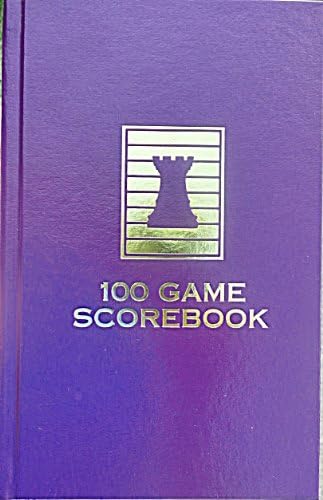 Purple Hardcover Chess Scorebook - Sewn Binding - 100 Games