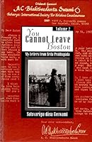 You Cannot Leave Boston My Letters From Srila Prabhupada Volume 2 (2) 0911233717 Book Cover