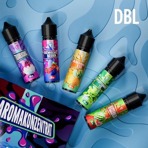 Aromakonzentrat 5x20ml, Intensives Lebensmittelaroma Ideal zum Backen, in Lebensmitteln & Getränken, auch für Vernebler, Nebelmaschinen, uvm. 5pcs