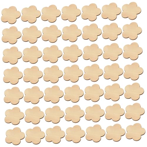 Gatuida 50 Piezas astillas de madera de ciruelo wedding decoration home decor decoración decoraciones de bodas suministros rodajas de madera recorte de madera en Artesanía de madera