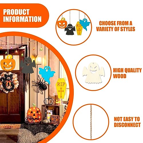 24 Pezzi Halloween Artigianato per Bambini,12