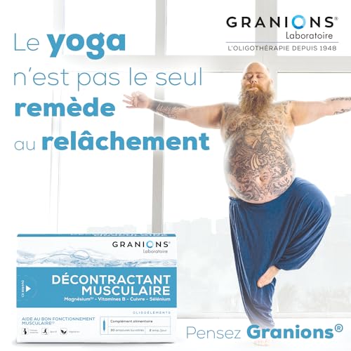 Décontractant Musculaire GRANIONS | Réduit les crampes, gênes, raideurs musculaires | Magnesium, Vitamine B, Cuivre, Selenium | Pour toute la famille | 30 ampoules | Fabriqué en France – Image 7
