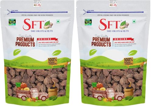 Image of SFT Cardamom Black Whole (Badi Elaichi, Sabut Elaichi) Grade- Big Size 50grams (Pack of 2)