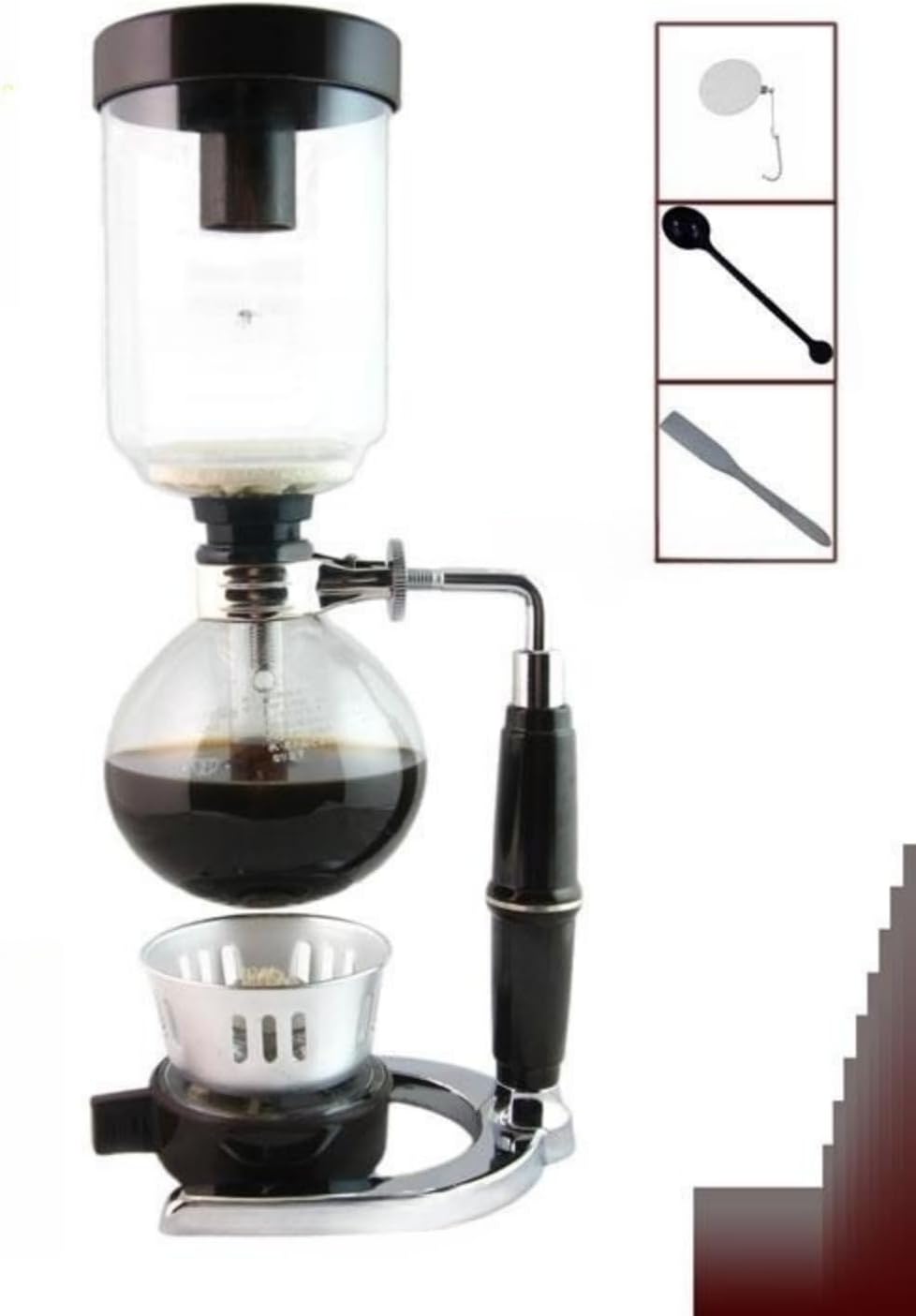サイフォンコーヒー ポットフィルターポットガラス家庭用沸騰式DIYサイフォンコーヒー機械真空コーヒーポットコーヒーアプライアン コー