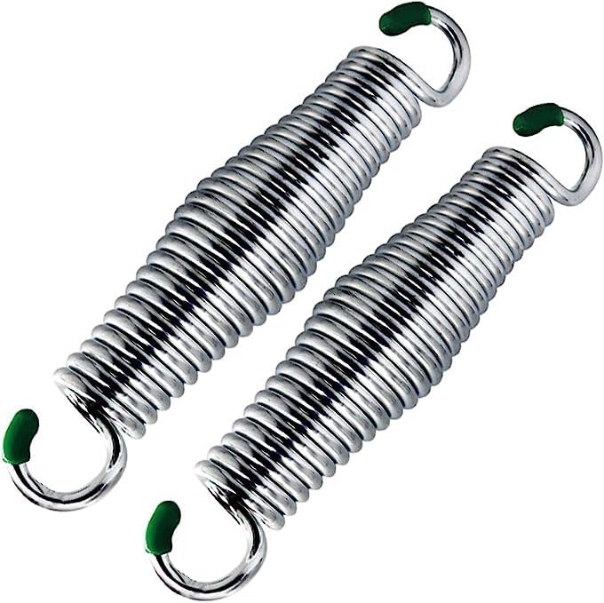Lumirio 2 pcs 1100Lbs Spring, Porch Swing Springs, Hammock Chair Spring, Heavy Duty Spring, Springs for Hanging Chair, Spring for Indoor Outdoor Patio Swing, Galvanized Steel Hanging Egg Chair Springs