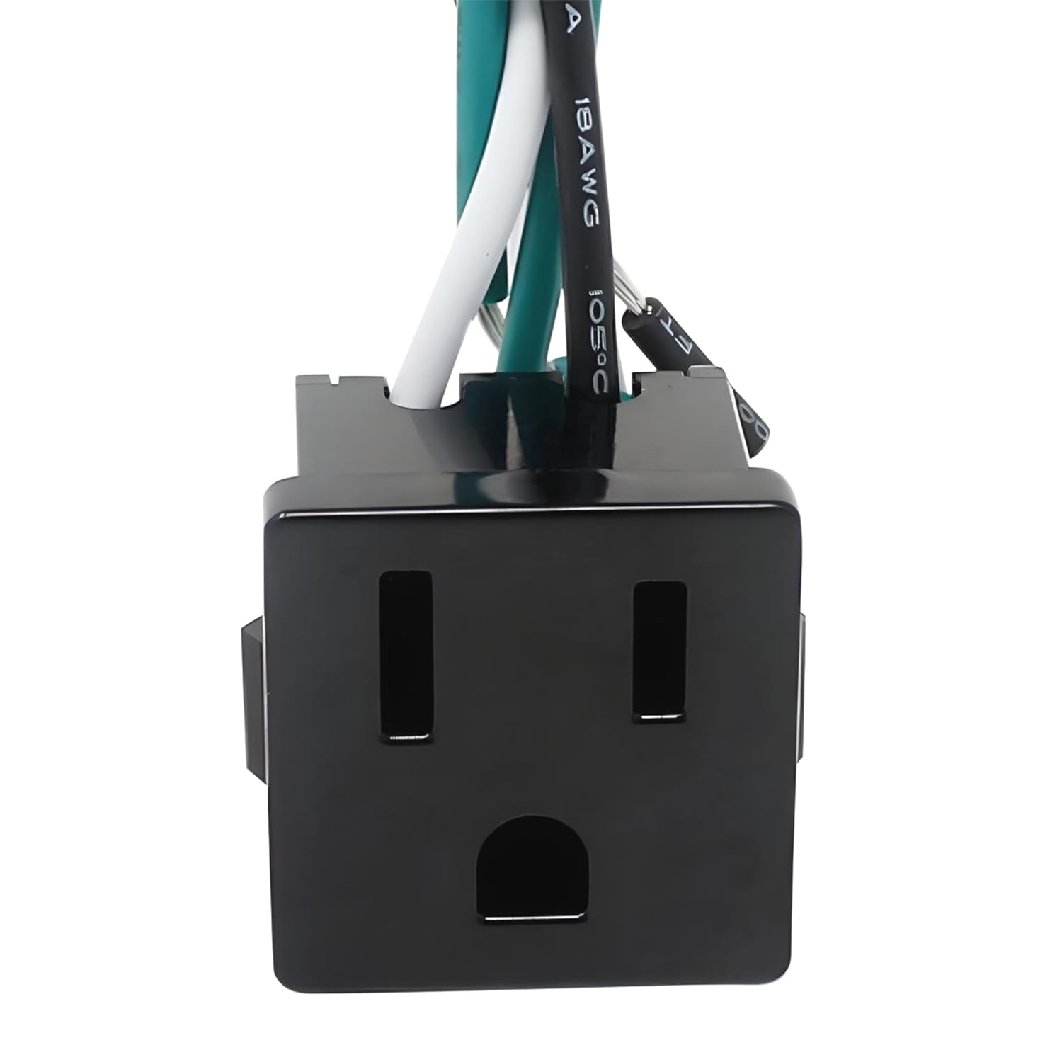 Zing Ear ZE3B2 Snap in Receptacle Outlet, 10A 125V, NEMA 515R, 3 Prong 3 Wire for Outdoor