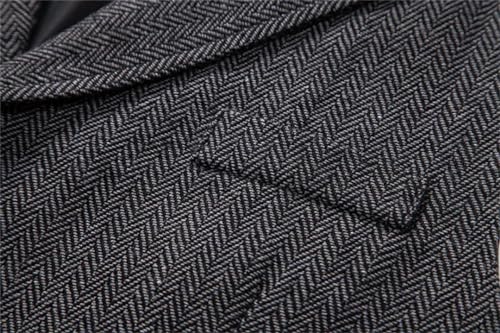 Mens Western Waist Coat Homme Chain Accesories Woolen Tweed Retro Masculino Gentleman Suit Vest4