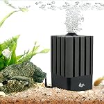 AQQA Aquarium Sponge Filter Submersible Fish Tank Filter Ultra Quiet Aeration Bio Sponge Corner Filter for Shrimp Breeding Fry Betta Fish Tank (Small for 5-20 Gallon)