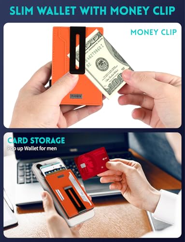Image of Ridge Wallets for Men,Magsafe Wallet with money clip,Pop up wallet