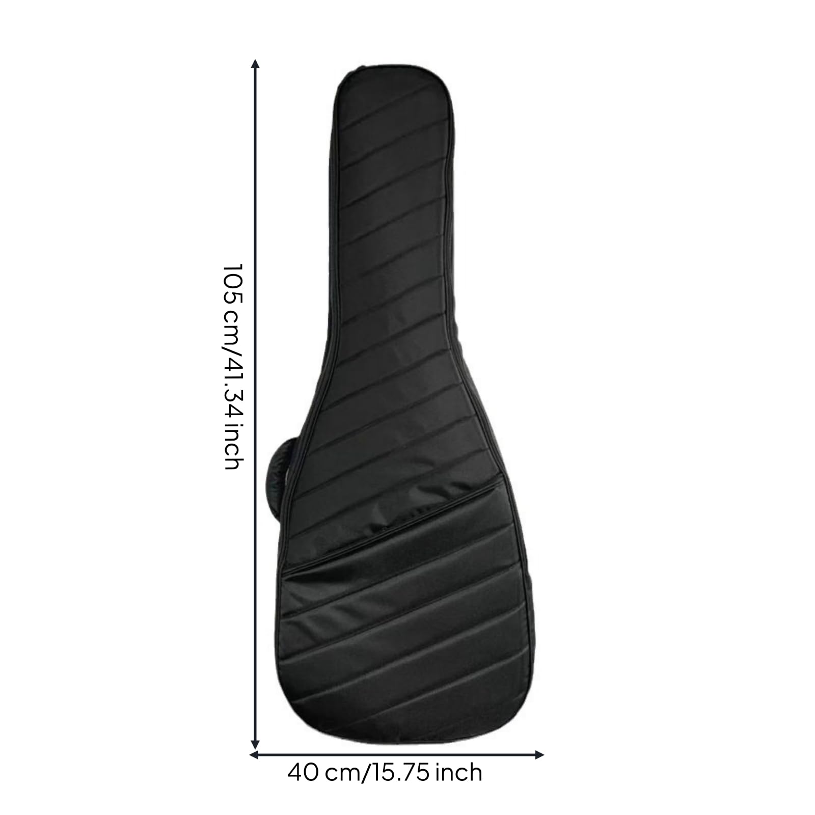 F Fityle Funda Guitarra con Bolsillo Exrior Resisn Al Agua Impermeable para Guitarri, Músicos, Diario, Actuaciones, Ensayos