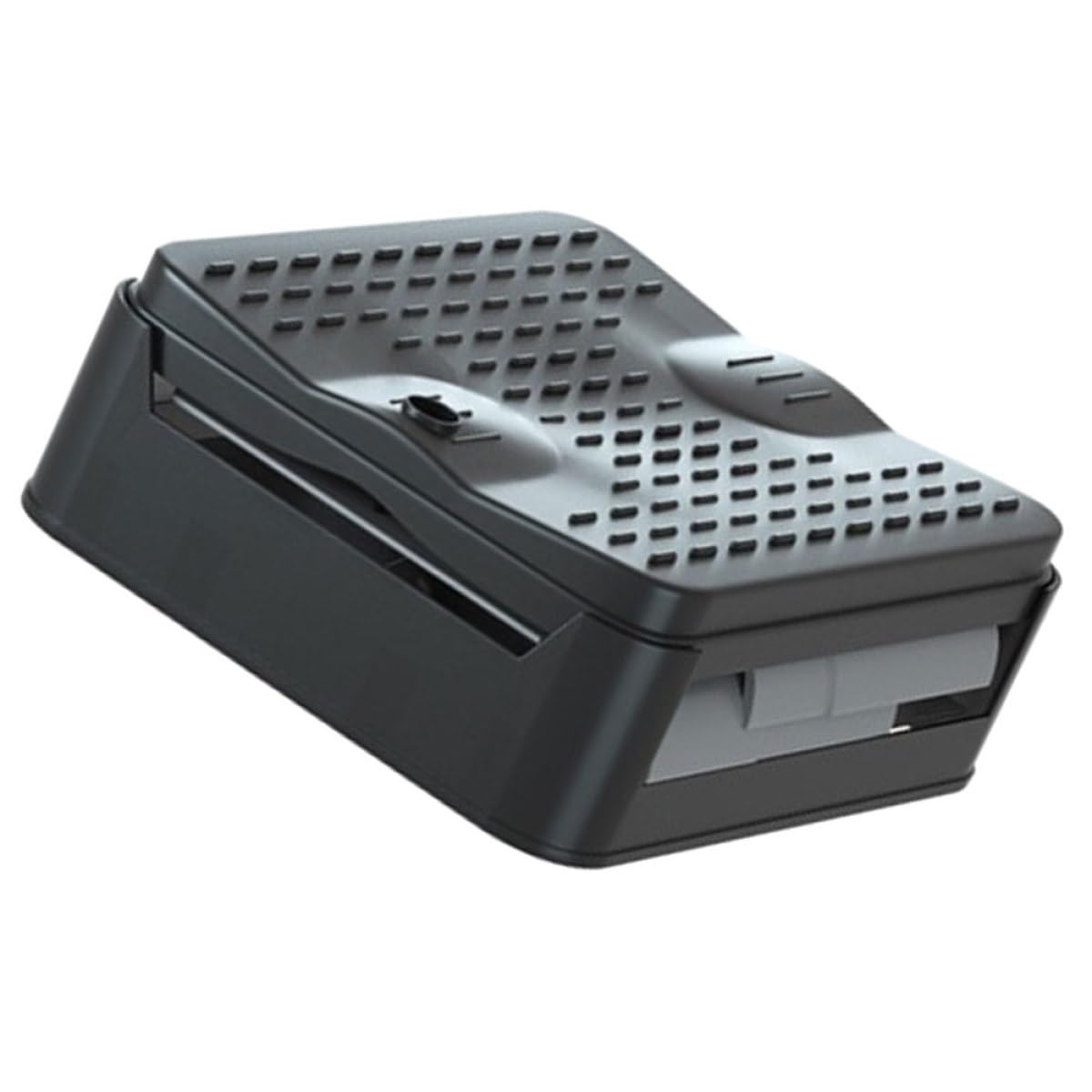 TOYANDONA Inodoro Portátil Plegable para Coche, Baño de Emergencia para Exteriores, Orinal de Viaje Caja de Almacenamiento, Asiento Negro y Gris, Compacto y Ligero para Camping y Senderismo
