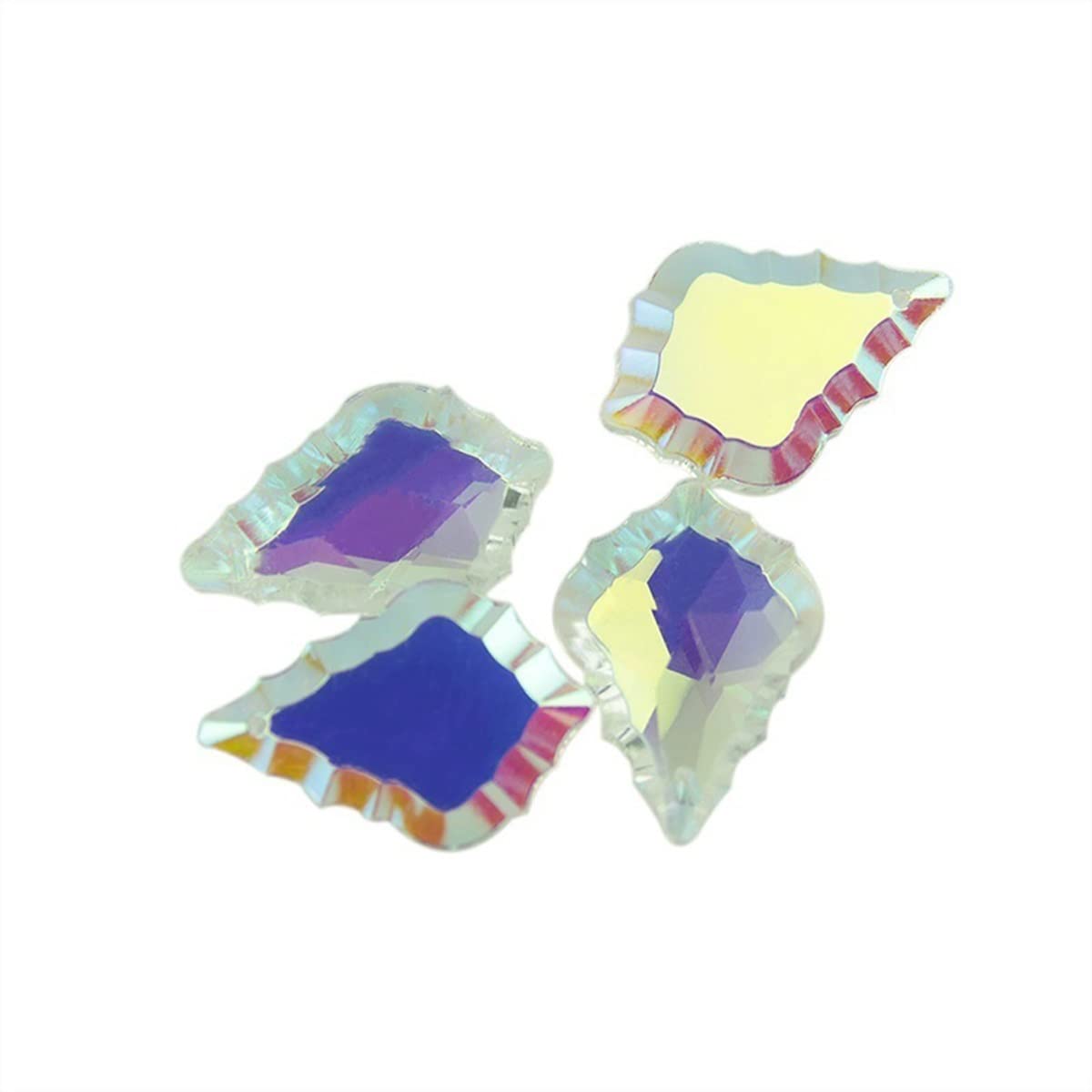 Prismen & Kaleidoskope 38mm/50mm/63mm/76mm K9 Maple Leaf Crystal Plated Colors Prism Optik-Kits für den naturwissenschaftlichen Unterri (Color : 50mm 100pcs)