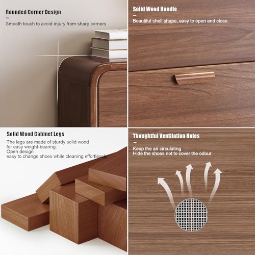 Meuble de rangement compact en bois pour une chambre ordonnée
