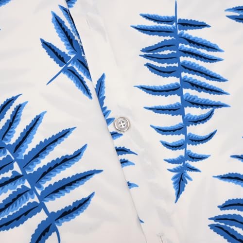 Image of Hawaiian Shirt for Men Tropical Shirts Summer Beach Button Down Short Sleeve Luau Aloha Floral Cruise Vacation Outfit 2026